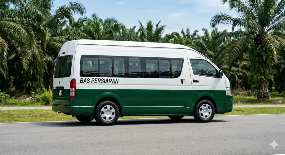 Airport transfer van service from Tawau to Semporna Noura Resort